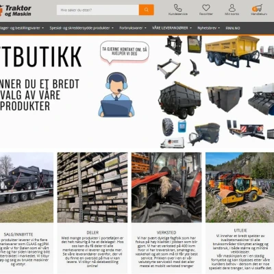 Traktor og Maskin AS lanserer nettbutikk!